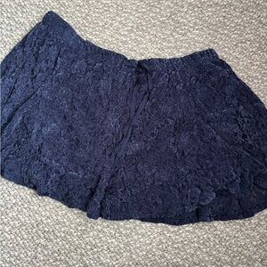 Dark Blue Lace Skirt